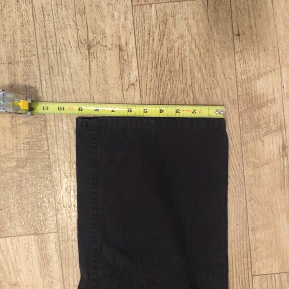 Tommy Hilfiger Mens 36x30 (meas. 38x30) Solid Black Chino Pants - Picture 7 of 9